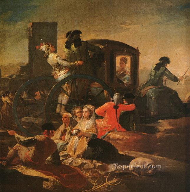 The Pottery Vendor Romantic modern Francisco Goya Oil Paintings
